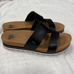 Reef Black and Tan Women's Sandals